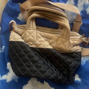 Mz Wallace two toned small Sutton crossbody bag